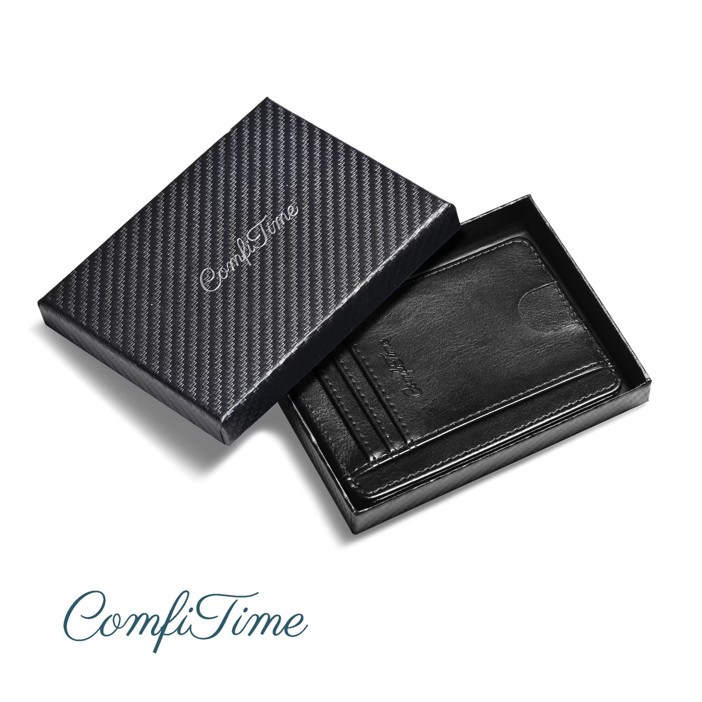 ComfiTime Slim Men's RFID Minimalist Leather Wallet