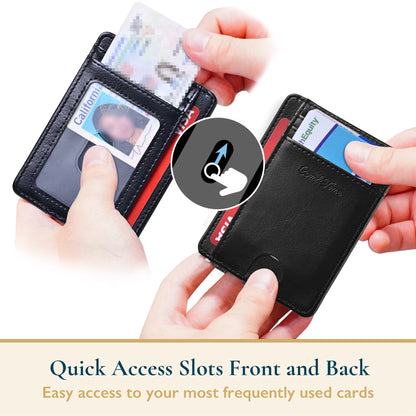 ComfiTime Slim Men's RFID Minimalist Leather Wallet