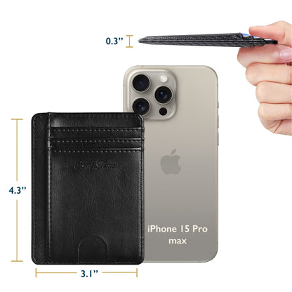 ComfiTime Slim Men's RFID Minimalist Leather Wallet