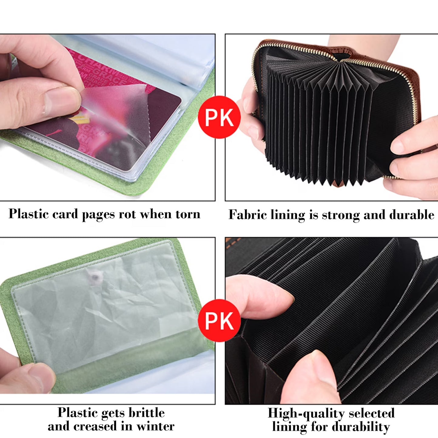 RFID Blocking Leather Wallet for Men & Women