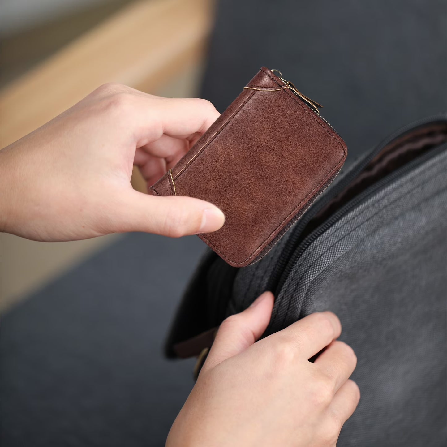 RFID Blocking Leather Wallet for Men & Women