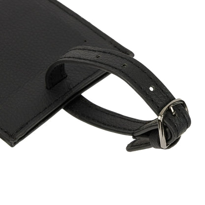 Protégé Faux Pebble Leather Luggage Tag with Privacy Cover