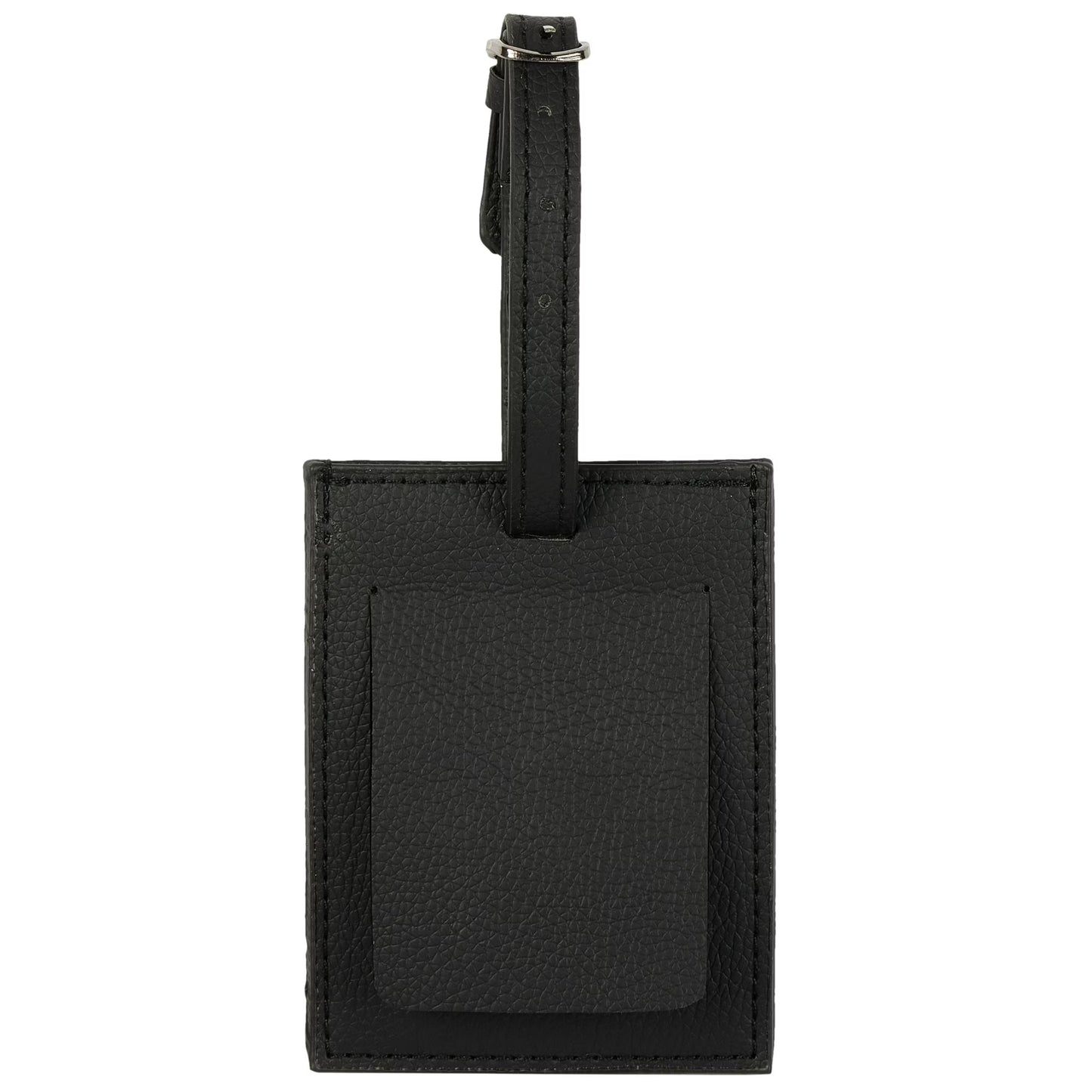 Protégé Faux Pebble Leather Luggage Tag with Privacy Cover