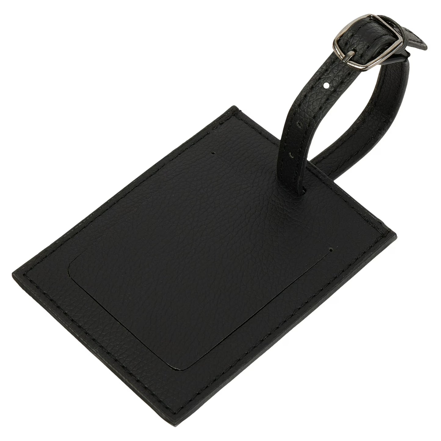 Protégé Faux Pebble Leather Luggage Tag with Privacy Cover