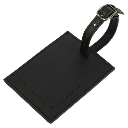 Protégé Faux Pebble Leather Luggage Tag with Privacy Cover